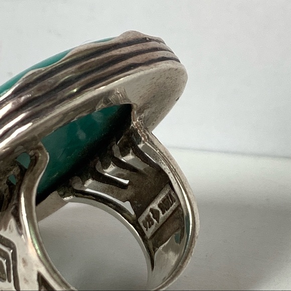 Silpada Tumbled Turquoise Cocktail Ring 925 - Picture 4 of 8